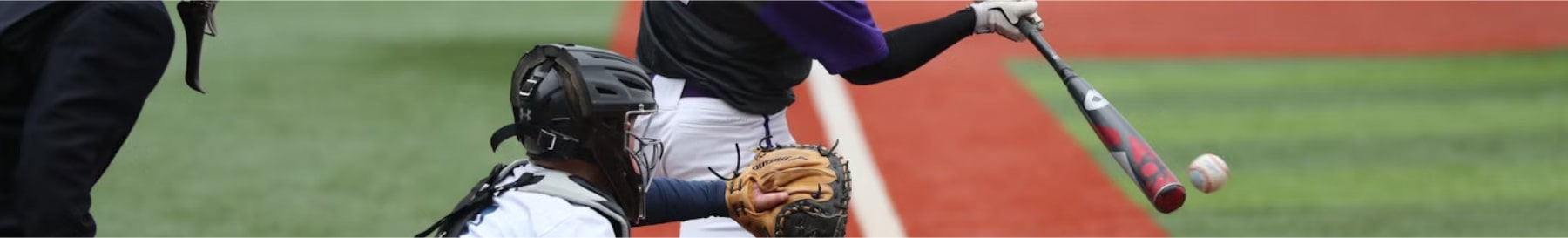 High School Baseball Team Player Connects With the Ball With a Homerun